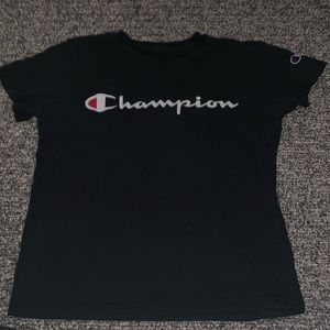 Black champion shirt